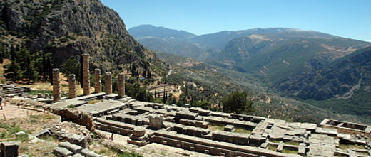 Reste des Apollon Tempel