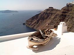 Auf der Steilk�ste von Santorini