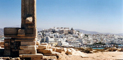 Tempel am Hafen von Naxos