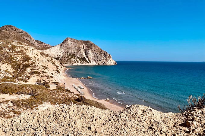 Paradise Beach auf der Kefalos Halbinsel