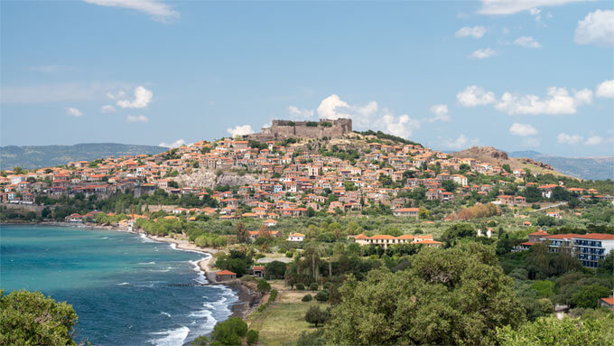 Blick auf Mytilene