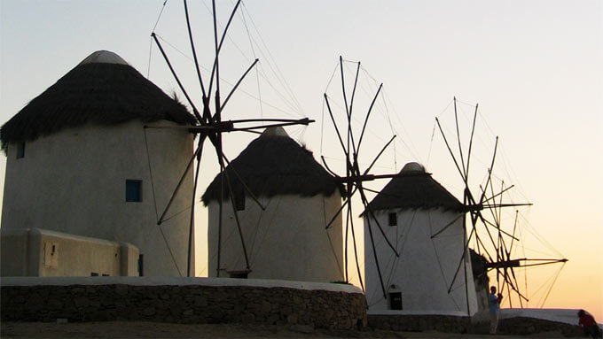 Windmühlen auf Mykonos